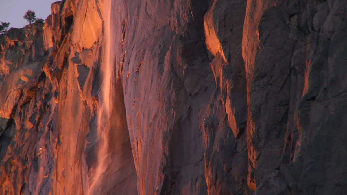 Будь моим огнем или водопадом. Трюк водопад. Yosemite nature Notes.